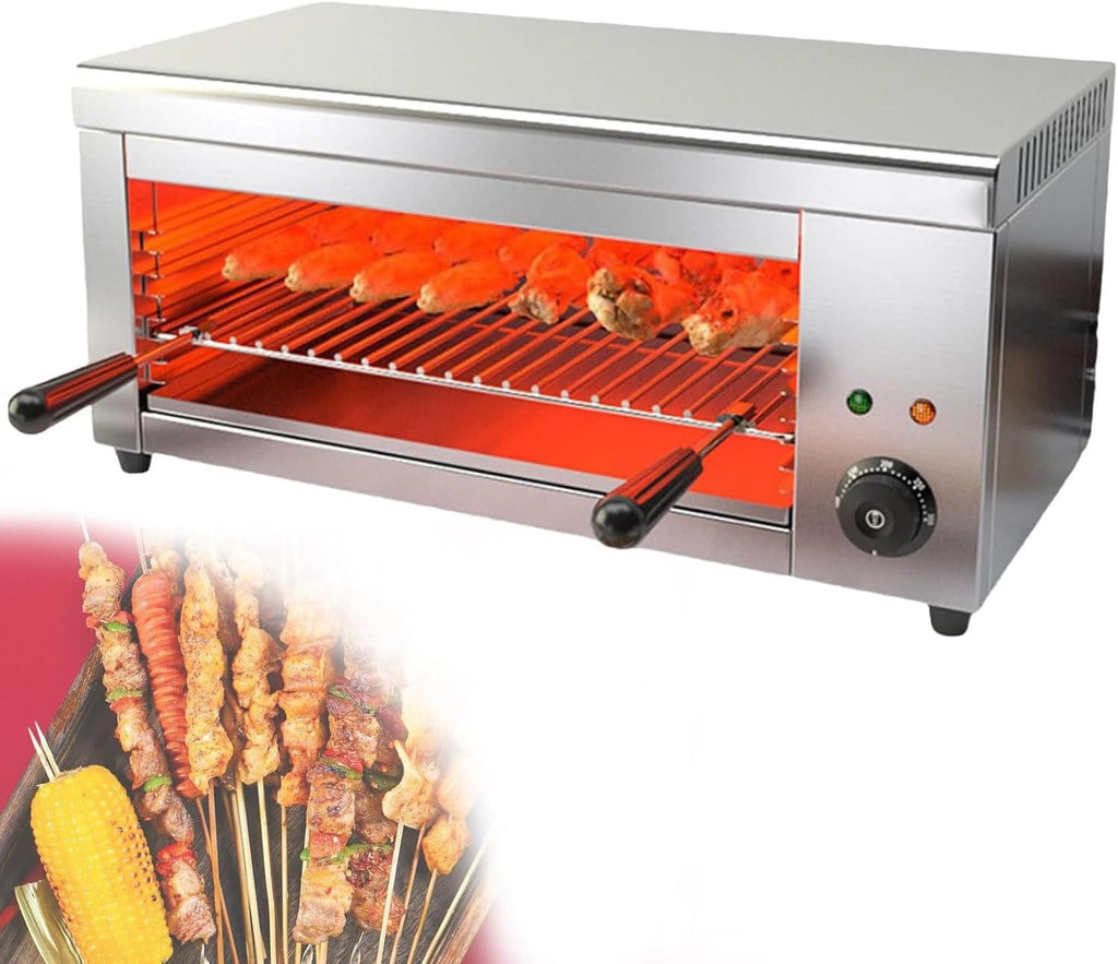 30L Capacity Electric Grill For Indoor Use, 2000W Power With 4 Adjustable Layers - 50-300°C Thermostat, No Smoke, Ideal For Healthy Grilling And Toasting