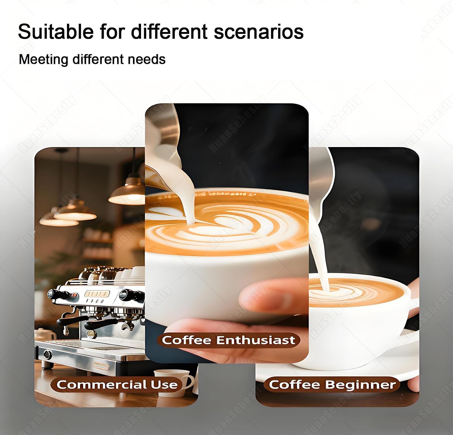 58mm Electric Coffee Tamper,Automatic Expresso Coffee Powder Press Machine,Fully Automatic Coffee Masher10-30kg Pressure, 1 to 3 Adjustable Tamp Times for Office