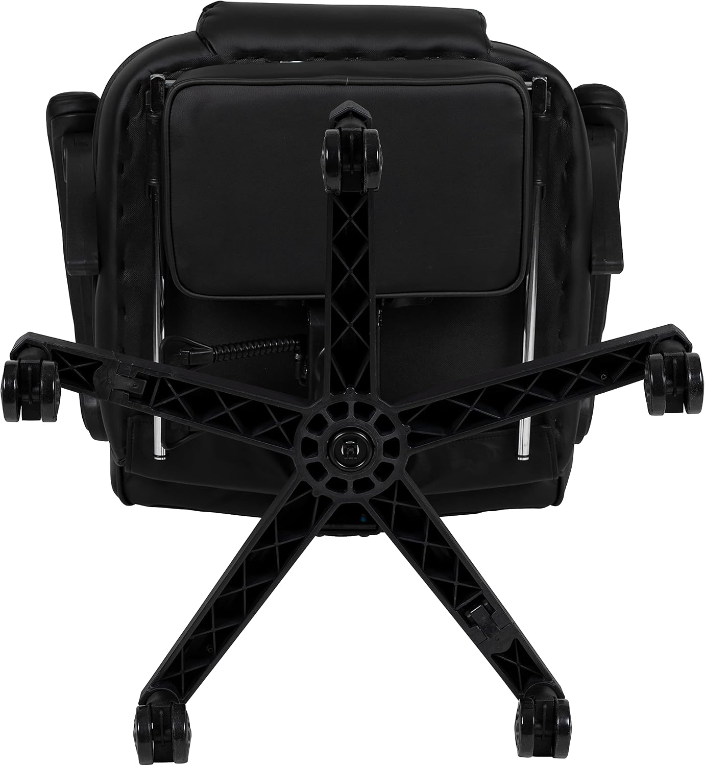 Flash Furniture X40 Gaming Chair Racing Ergonomic Computer Chair with Fully Reclining Back/Arms, Slide-Out Footrest, Massaging Lumbar - Black