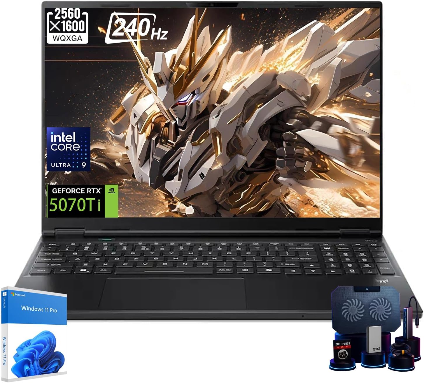 acer Predator Helios Neo 16S AI Gaming Laptop - Intel Core Ultra 9 275HX, NVIDIA RTX 5070Ti, 16' OLED WQXGA, 240Hz 1ms, RGB Backlit KB, Air Cooling, Copilot Ai, Windows 11 Pro, 64GB DDR5, 4TB SSD