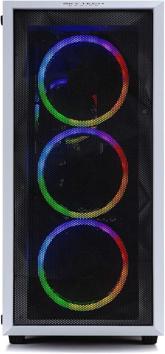 Skytech Chronos Gaming PC Desktop - AMD Ryzen 7 2700X, NVIDIA RTX 2070 Super 8GB, 16GB DDR4 (2X 8GB), 1TB SSD, 650 Watt Gold