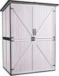 Outdoor Storage Shed, Tool Shed with Floor, Storage House with Metal Frame for Backyard Garden Patio Lawn -White
