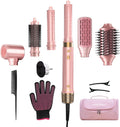 StyleVibe 6-in-1 Air Styler, Dual Voltage Hair Dryer & Blow Dryer Brush with Travel Case - Auto Wrap Curls (L/R), Fast Drying, Thermal Brush for Blowouts & Frizz-Free Volume, No Heat Damage
