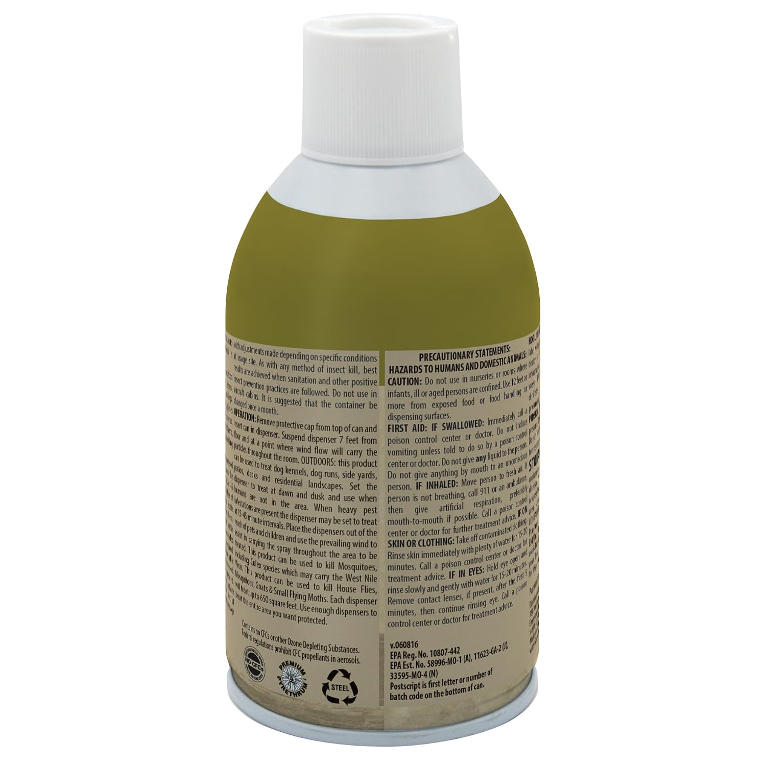 Country Vet Metered Mosquito and Fly Spray 6.4 oz cans 342033CVA (Case of 12) Dispenser NOT Included
