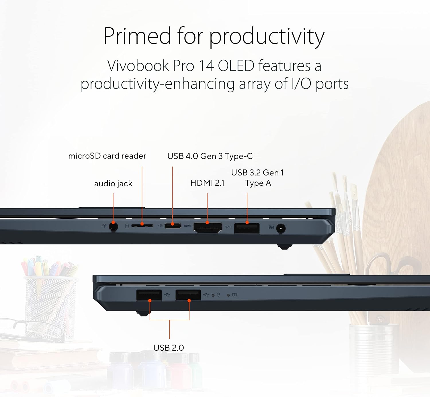 ASUS VivoBook Pro 14 OLED Laptop, 14' 2.8K OLED Display, AMD Ryzen 7 6800H Mobile CPU, NVIDIA® GeForce® RTX™ 3050 GPU,16GB RAM, 1TB SSD, Windows 11 Home, Quiet Blue, M6400RC-EB74
