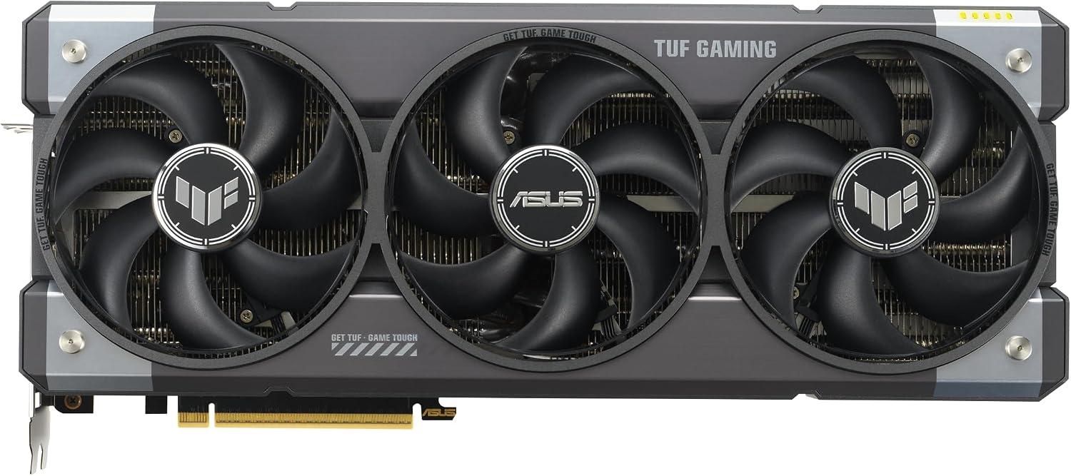 ASUS TUF GeForce RTX™ 5080 16GB GDDR7 OC Edition Graphics Card, NVIDIA, Desktop (PCIe® 5.0, HDMI®/DP 2.1, 3.6-Slot, Military-Grade Components, Protective PCB Coating, Axial-tech Fans, Vapor Chamber)