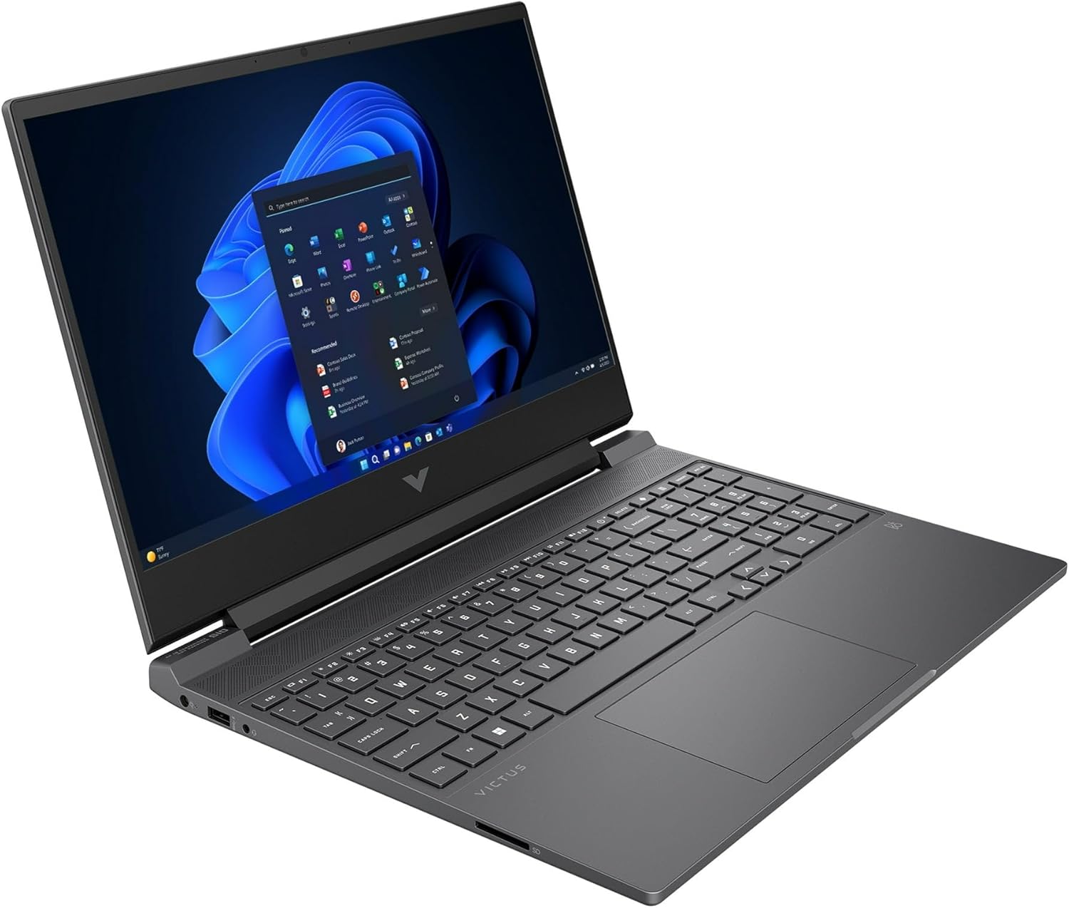 HP Victus 15.6 inch FHD 144Hz Gaming Laptop | Intel Core i5-13420H | NVIDIA GeForce RTX 4050 6GB | Backlit | Mica Silver| 16GB RAM | 512GB SSD | Windows 11 Home | Bundle with USB 3.0 Hub