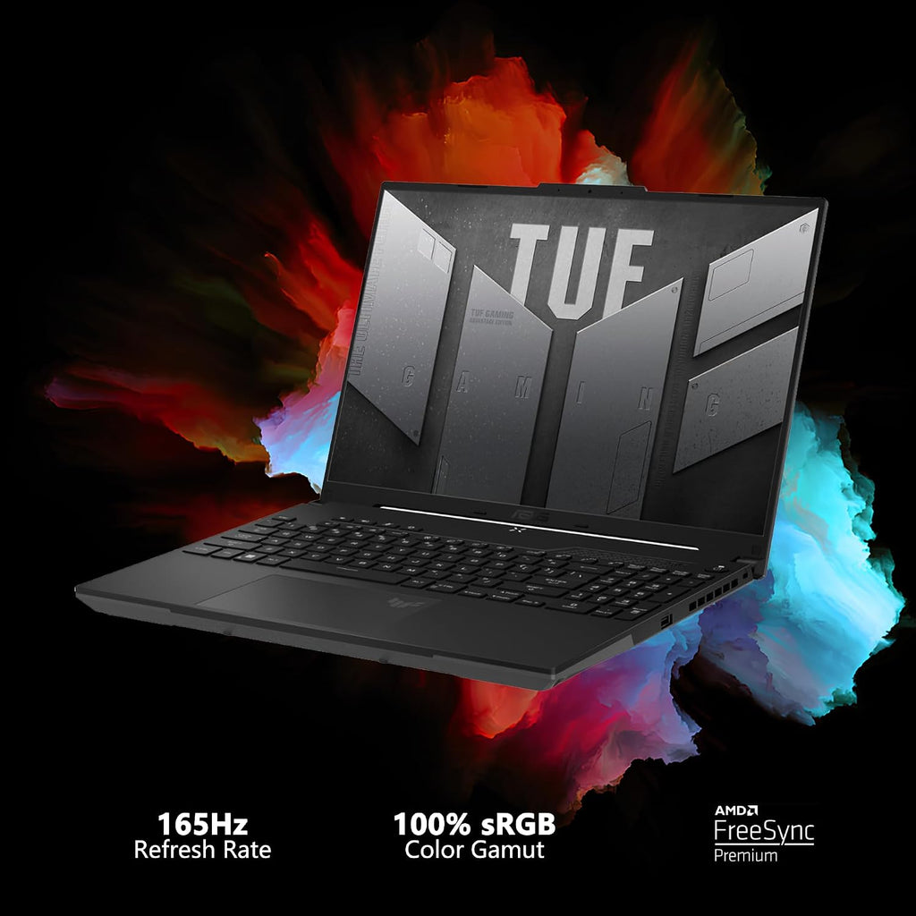 ASUS TUF Gaming A16 Laptop 16' WUXGA 165Hz 100% sRGB AMD 8-core Ryzen 7 7735HS 64GB RAM 2TB SSD Radeon RX 7700S 8GB (>RTX4060) Backlit USB4 Fast Charge AI Noise Cancelation Win11 w/ICP Accessory