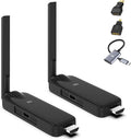 Wireless HDMI Receiver and Transmitter USB-C Extender Kit,Plug & Play 165FT Portable 2.4G/5G Wirelessly Simultaneous Expansion for Multiple Screens from Laptop and Camera to TVs,Projectors