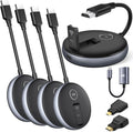 Wireless HDMI G9R Pro- One Transmitter and Four Receivers- Extender Kit, Wirelessly Simultaneous Expansion, 165FT/50M 5.8G/2.4G @60Hz, Plug and Play- Stream Video from Laptop to Multi-TVs/Monitors