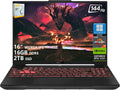 ASUS TUF A16 Gaming Laptop | 16' WUXGA IPS 144Hz | AMD 6-Core Ryzen 7 7445HS | 16GB DDR5 2TB SSD | NVIDIA GeForce RTX 4050 (194 AI Tops) | Backlit Keyboard USB 4 Wi-Fi 6 Win11 Pro w/DLCA Accessory