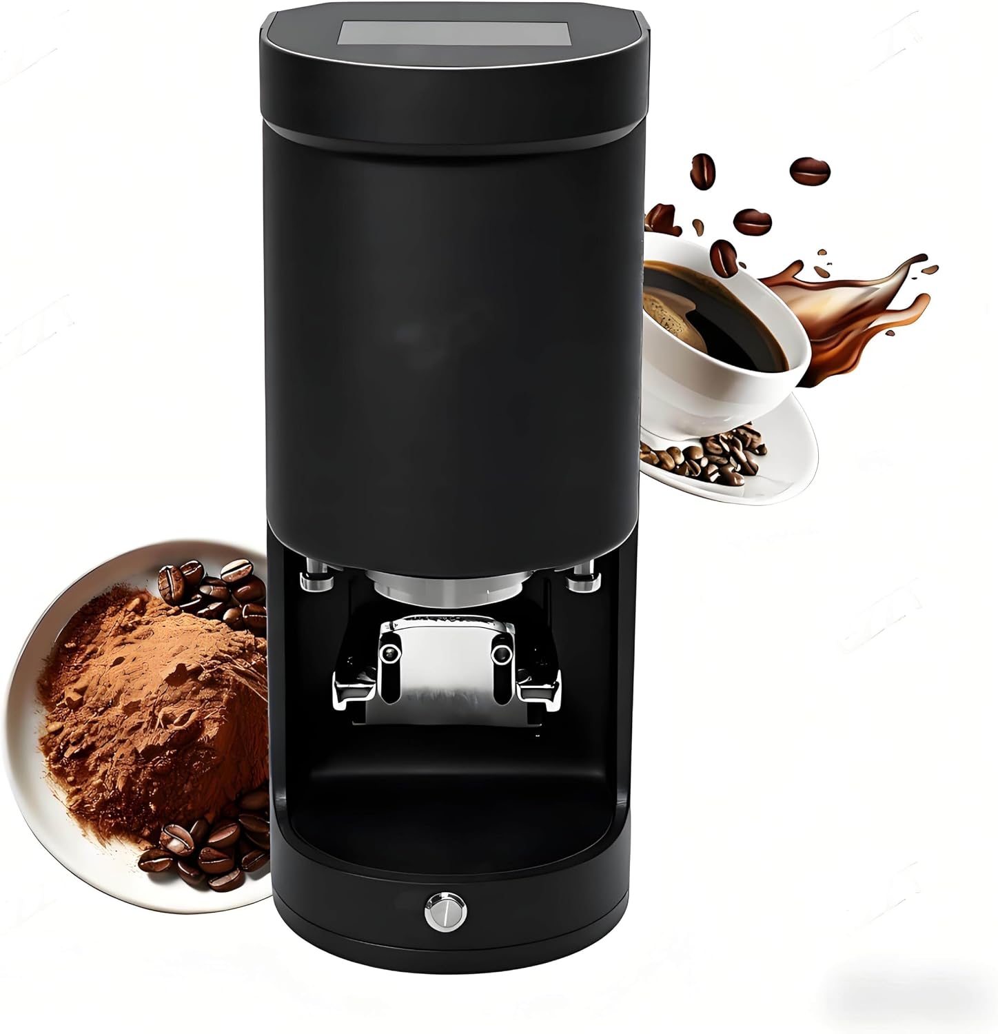 New 58mm Coffee Tamper,Automatic Electric Bean Powder Press Machine for Expresso,Coffee Tamper Machine,10-30kg Pressure,Adjustable Bracket Lift for Home and Office