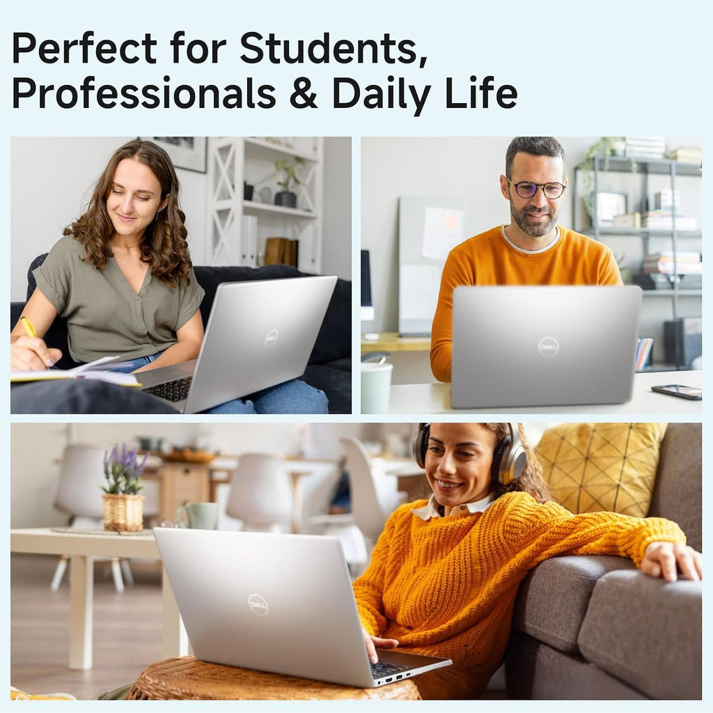 Dell 15 Laptop DC15250, 15.6-inch FHD (1920x1080) 120Hz Display, Intel Core i7-1355U (UP to 5.0 GHz), 16 GB RAM, 512 GB SSD, Intel UHD Graphics, Backlit Keyboard, Fingerprint Reader, Windows 11 Pro