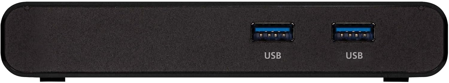 Tripp Lite 2 Port USB-C KVM Dock, Dual Port USB C KVM Docking Station, 4K HDMI, USB 3.2 Gen 1, USB A Hub, Remote Selector, 85W PD Charging, Black (B003-HC2-DOCK1)