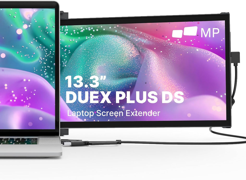 Duex Plus DS New Mobile Pixels Portable Monitor for Laptops(2026 Upgraded), 13.3' Full HD IPS Laptop Screen Extender, USB C/HDMI Powered Plug and Play, Windows/Mac/Android/Switch Compatible
