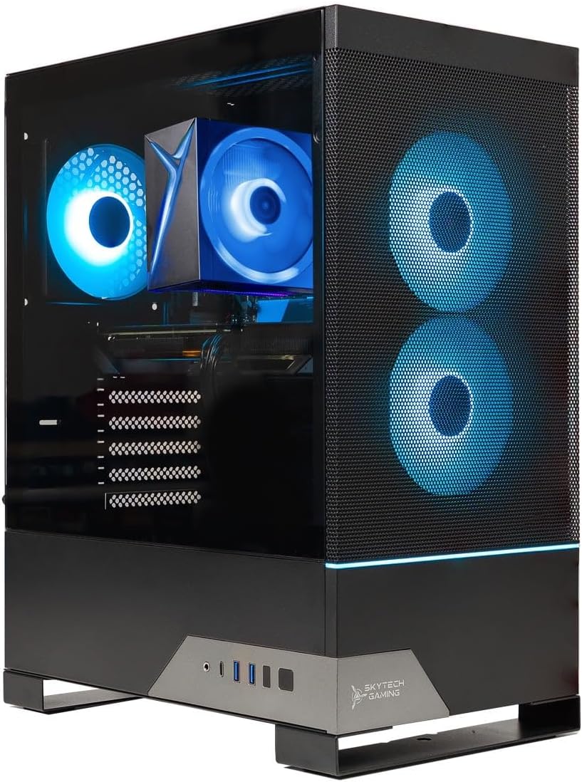 Skytech Gaming Nebula 2 Gaming PC, Intel i5 14400F 2.5GHz, NVIDIA RTX 5050 8GB, 1TB NVMe SSD, 16GB DDR4 RAM 3200, 650W Gold PSU, Wi-Fi, Win 11, Desktop
