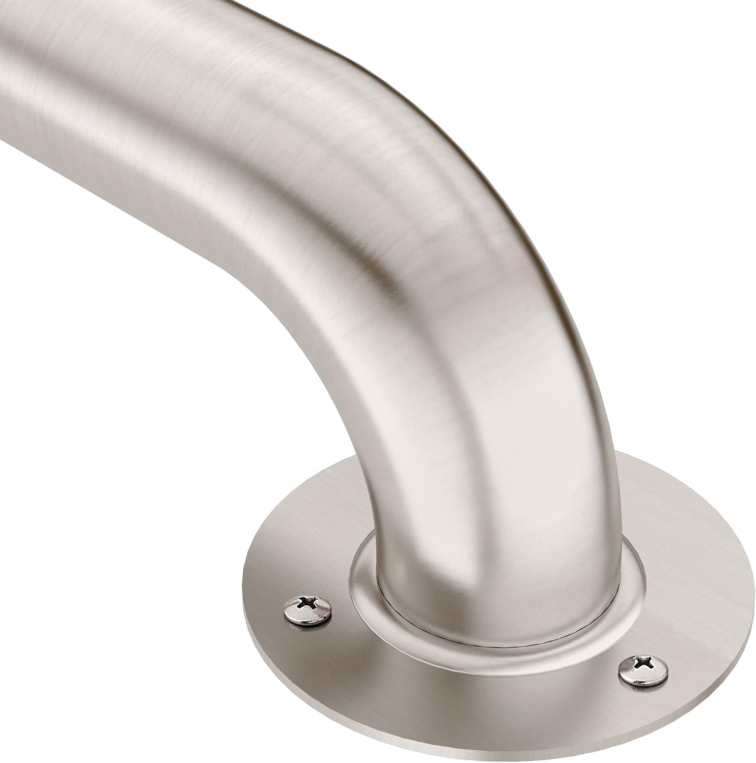 Moen R7424 Bathroom Safety 24-Inch Stainless Steel Bathroom Grab Bar with Exposed Screws, Stainless (Pack of 4)