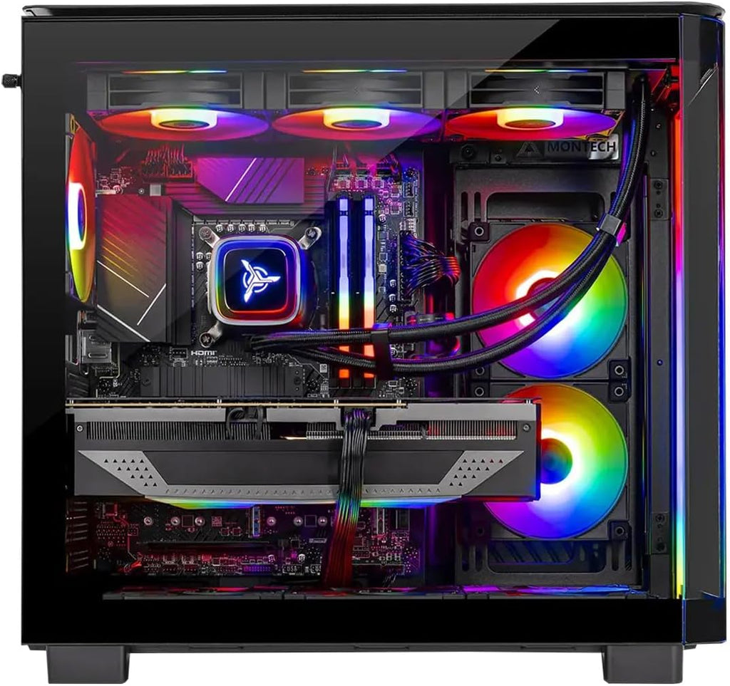 Skytech Gaming King 95 Gaming PC, AMD Ryzen 9 9900X 4.4GHz, NVIDIA RTX 5070 Ti 16GB VRAM, 2TB Gen4 NVMe SSD, 32GB DDR5 RAM 6000, 850W Gold ATX 3 PSU, 360 ARGB AIO, WI-FI 5, Windows 11, Desktop