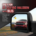 OPT7 Dynamic Taillight for F150 2021-2023 w/OE Halogen Taillights & Blind Spot Monitor – Redline 60' Rigid 1-Piece Triple Row LED Truck Tailgate Light Bar w/Sequential Amber Turn + Plug'n'Play Harness