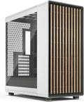 Fractal Design North XL RC Chalk White TG Clear - Reverse Connection Motherboard Compatible - Three 140mm Aspect PWM Fans Included- Type C USB - ATX Airflow Full Tower PC Gaming case