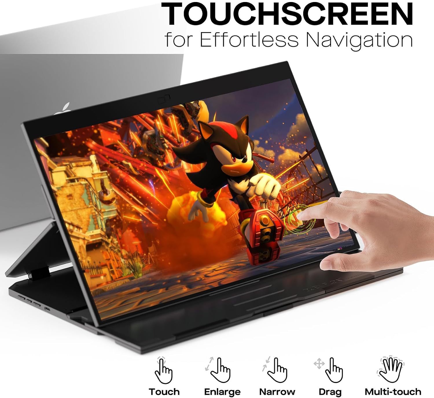 New Mobile Pixels Duex Float Portable Monitor, 15.6' FHD 1080P IPS Ultra Slim Laptop Screen Extender, USB A/USB C/HDMI Plug and Play Auto Rotated, Windows/Mac/Android/Switch Compatible
