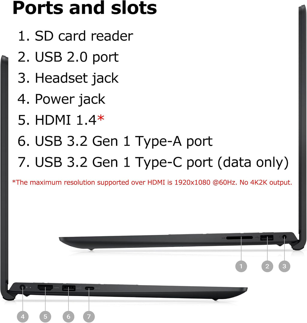 Dell Inspiron 15 Laptop, 15.6' Touchscreen FHD Computer, 8-Core AMD Ryzen 7 7730U (Beat Ultra 5 125U), 32GB DDR4 RAM, 1TB PCIe SSD, WiFi, Bluetooth, Webcam, HDMI, Windows 11 Pro, Type C to RJ45 Cable