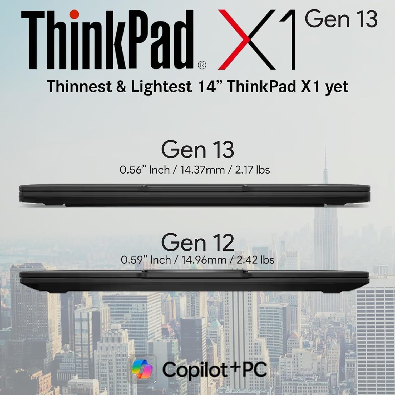 Lenovo Gen 13 ThinkPad X1 Carbon Touchscreen Laptop with Intel Ultra 7 255U Processor, 14' WUXGA 100% sRGB, 32GB DDR5 RAM, 2TB NVMe Performance SSD, FHD+ IR+ RGB Camera, and Windows 11 Pro