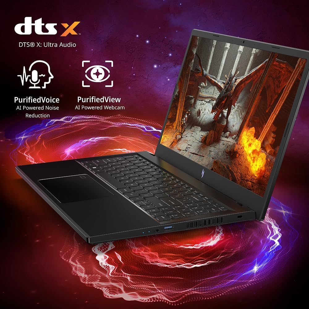 Acer Nitro V Gaming Laptop | Intel Core i5-13420H Processor | NVIDIA GeForce RTX 2050 Laptop GPU | 15.6' FHD IPS 144Hz Display | 8GB DDR5 | 512GB Gen 4 SSD | WiFi 6 | Backlit KB | ANV15-51-57C8