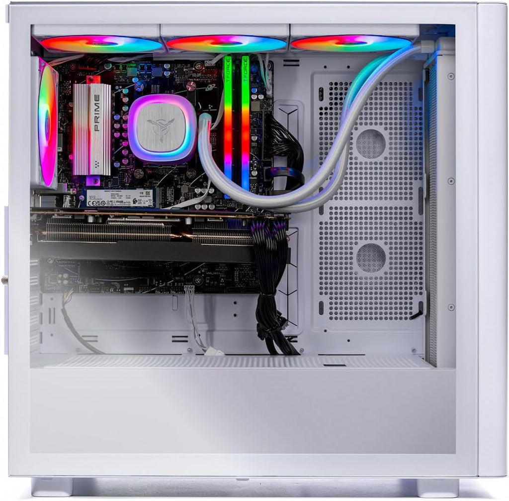 Skytech Gaming Chronos 3 Desktop PC, Intel i7 14700F 2.1 GHz (5.3GHz Turbo), NVIDIA RTX 5060 Ti 16GB, 1TB NVMe SSD, 16GB DDR5 RAM 5200, 850W Gold ATX 3 PSU, 360mm ARGB AIO, Wi-Fi, Win 11
