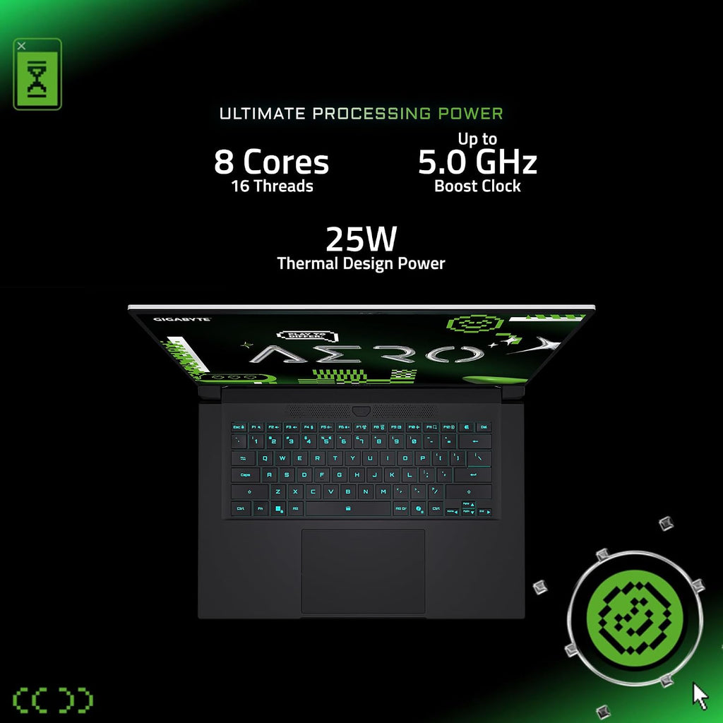 GIGABYTE AERO X16; Copilot+ PC - 165Hz 2560x1600 WQXGA - NVIDIA GeForce RTX 5050 - AMD Ryzen AI 7 350-1TB SSD with 16GB DDR5 RAM - Windows 11 Home - Space Gray AERO X16 1TH93USC94AH