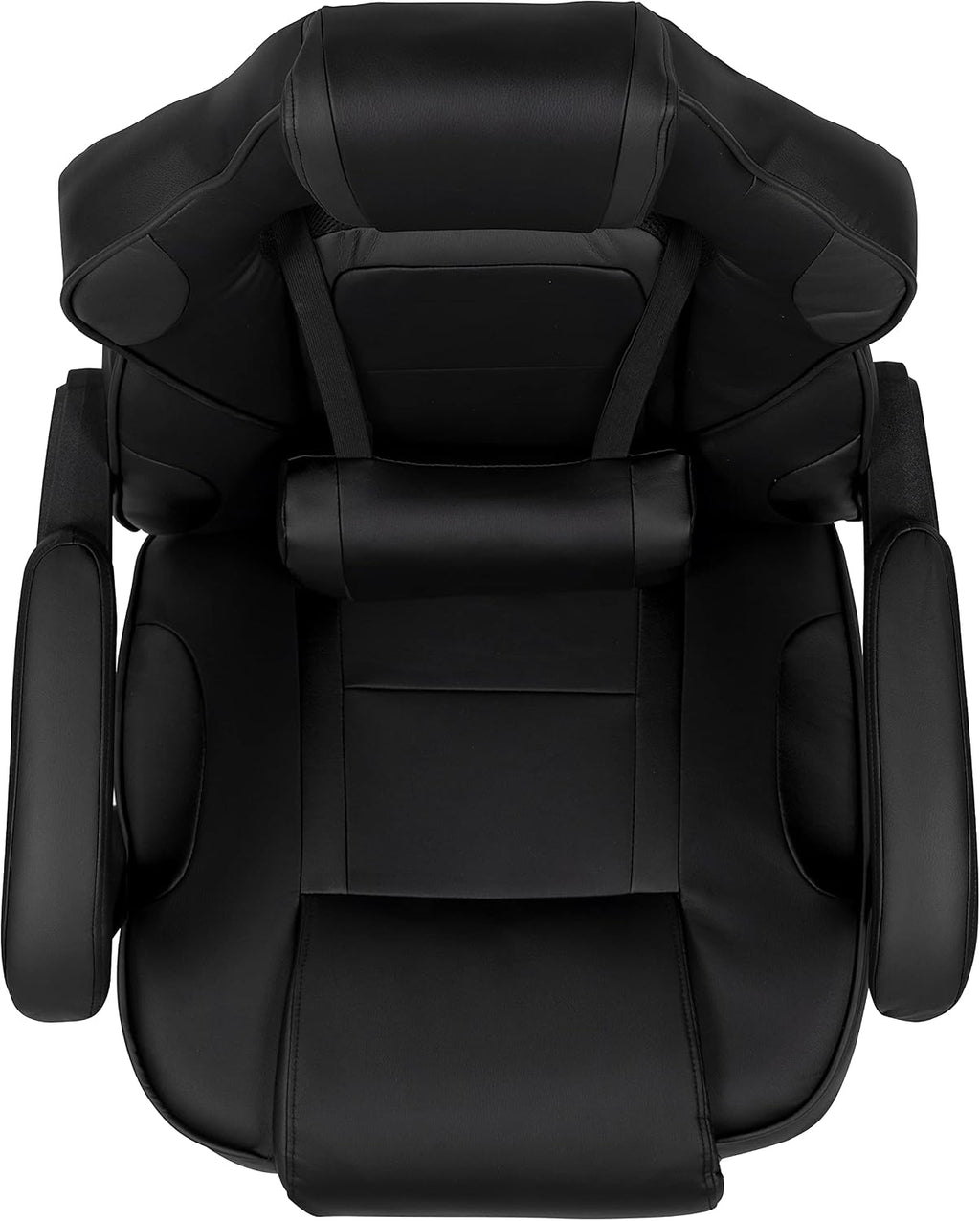 Flash Furniture X40 Gaming Chair Racing Ergonomic Computer Chair with Fully Reclining Back/Arms, Slide-Out Footrest, Massaging Lumbar - Black