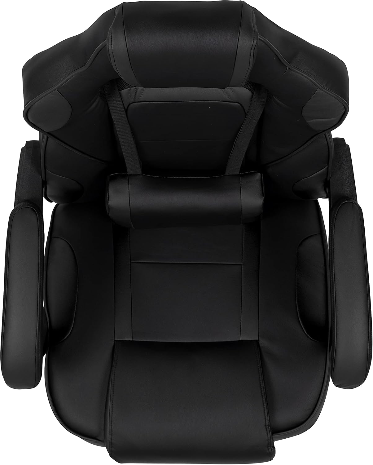 Flash Furniture X40 Gaming Chair Racing Ergonomic Computer Chair with Fully Reclining Back/Arms, Slide-Out Footrest, Massaging Lumbar - Black