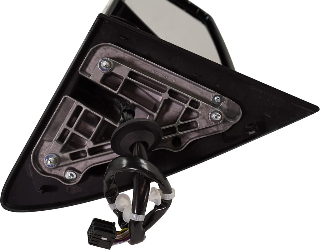 Kool Vue Left Power Heated Mirror for Chevrolet Tahoe Suburban 2015-2020 Power Fold With Signal Light, Blind Spot Monitor, Memory & Puddle Lamp; Without Auto-Dimming with 2 Caps With Object Sensor