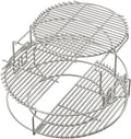 3 Tier 5 Piece Expander Rack Kit for Big Green Egg Large Replacement Grill Racks with Removable Cooking System Stainless Steel Big Green Egg Accessories