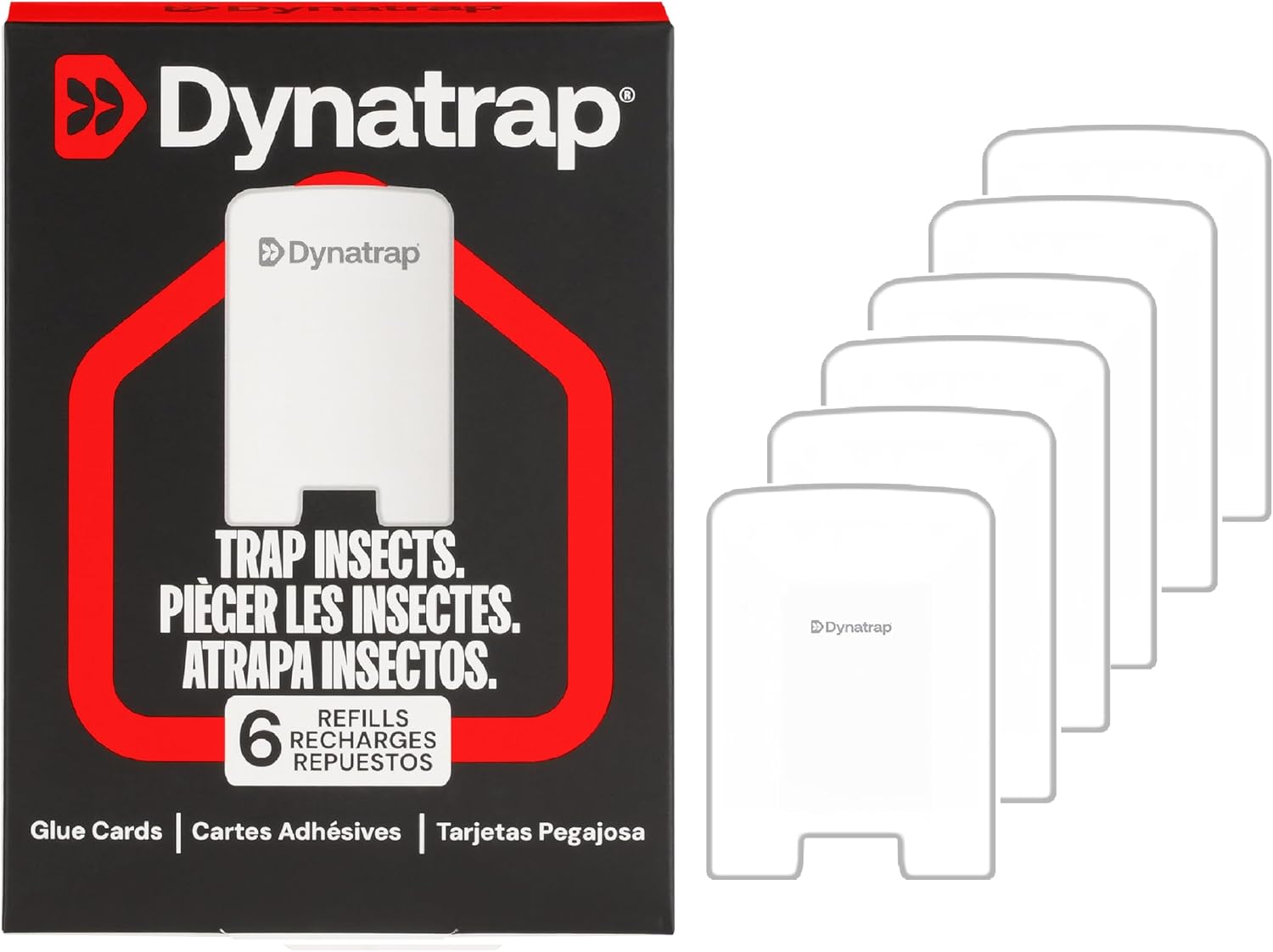 Dynatrap 23007 Glue Card Refills for Indoor Dynatrap Fly Trap Models DT3007 and DT3007W - 6 Glue Card Refills (Pack of 12)