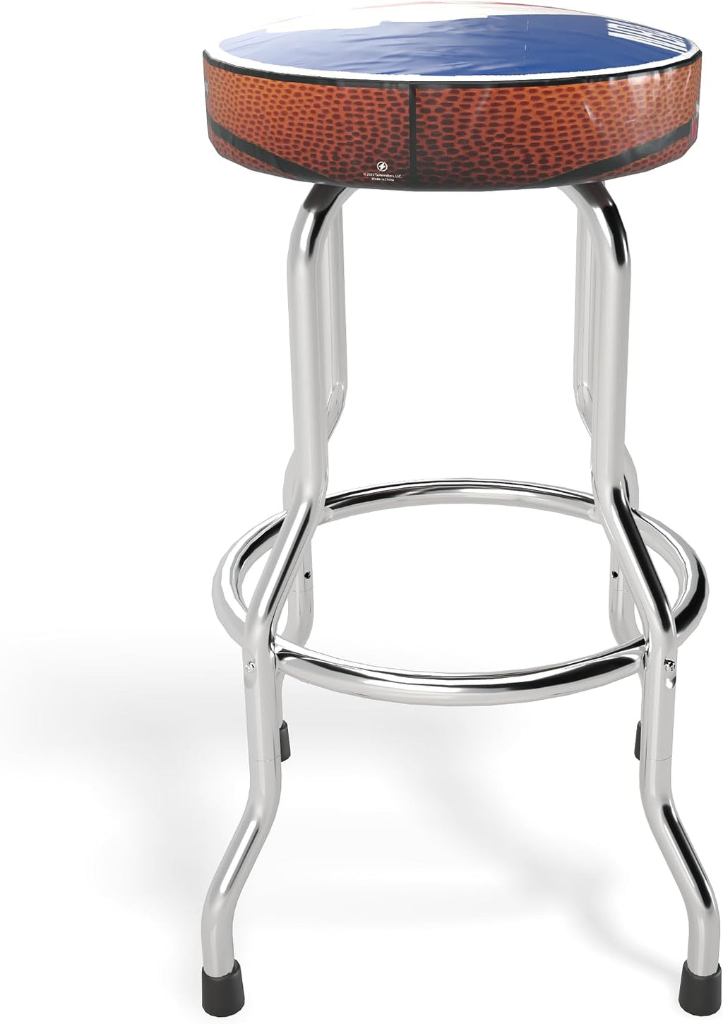 ARCADE1UP Officially Licensed Adjustable Stool with Chrome-Plated Steel Frame and High-Density Foam Padding for Supreme Gaming Comfort (NBA JAM)