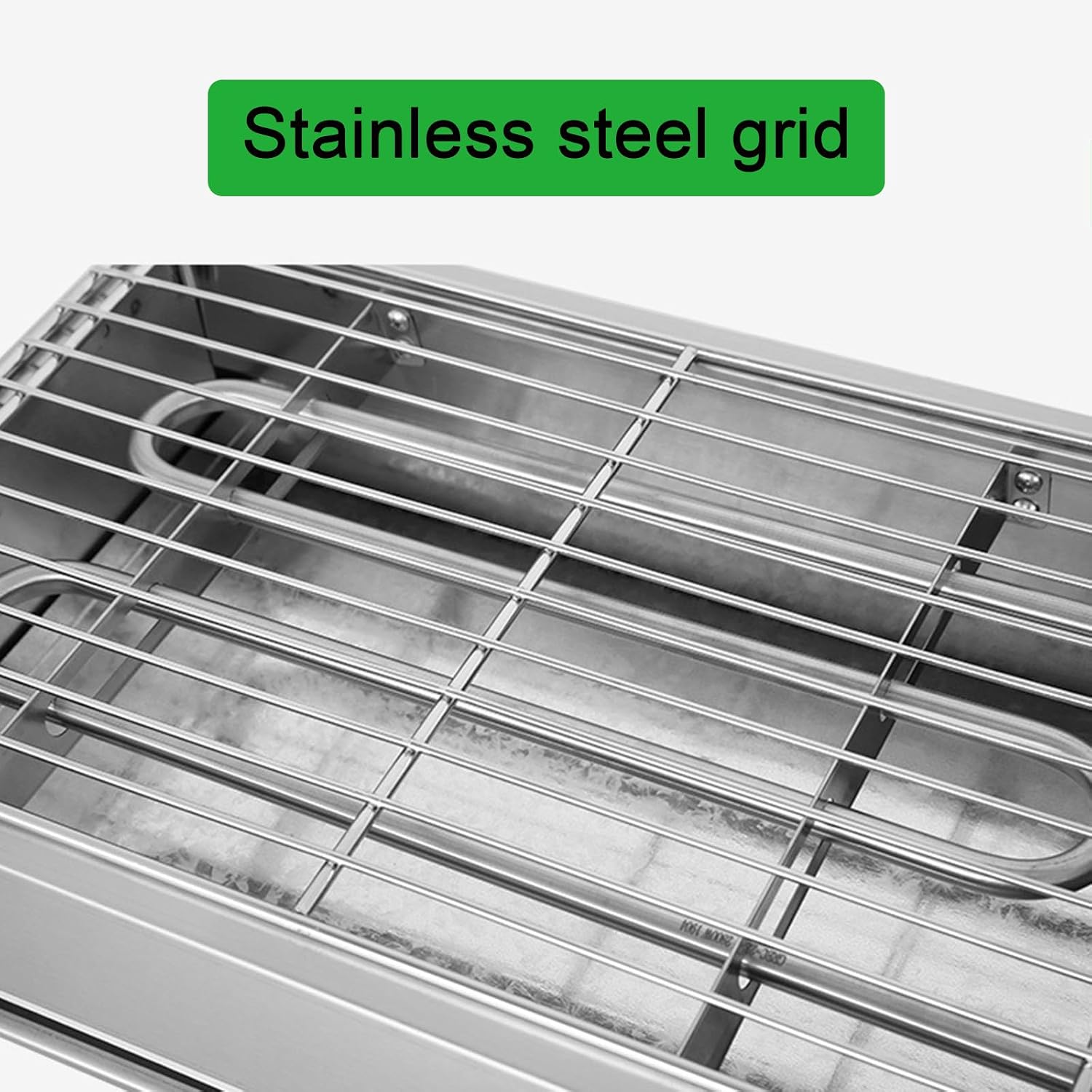 Electric Grill, 2600 Watt High Power Indoor Smokeless Grill, Adjustable Temperature 122°F-572°F Electric Grill with Removable Non-Stick Grill Rack, Grease Tray, Portable, Stainless Steel