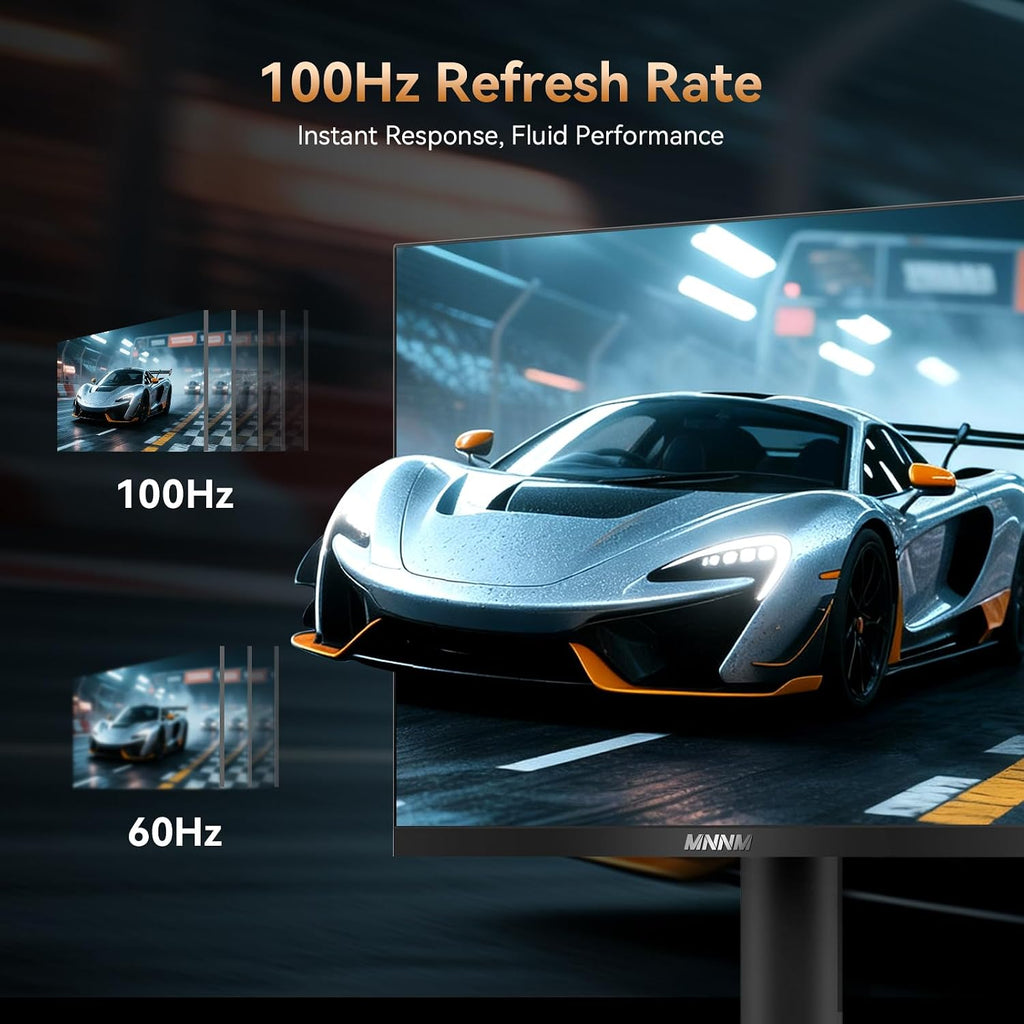 27 Inch Computer Monitor - Fast IPS 2K QHD 2560 x 1440p Desktop Monitor 100Hz 16:9 Display HDMI 2.0 & DP1.4 AMD FreeSync 100% sRGB TÜV Eye Care PC Gaming Screen Support Vesa Height/Tilt/Swivel/Pivot