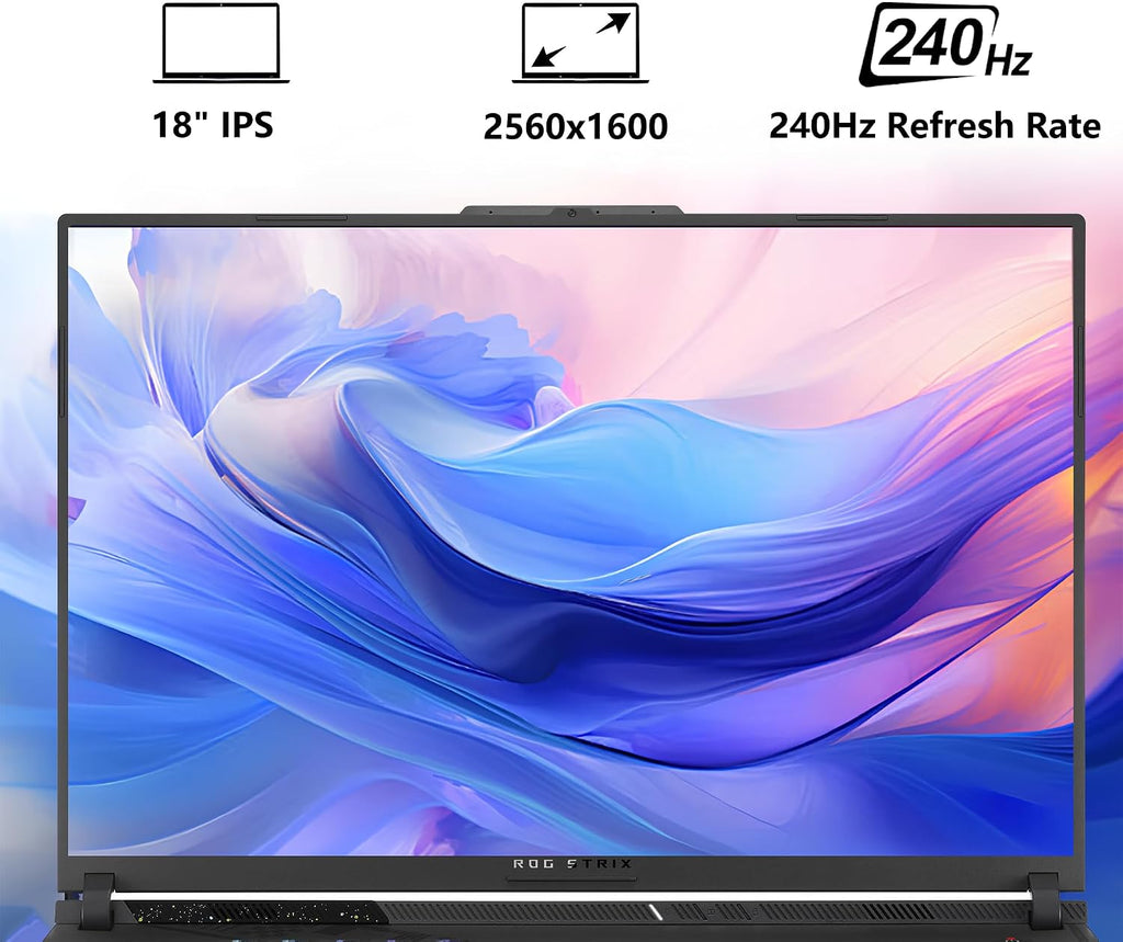 ASUS ROG Strix G18 G814 Gaming Laptop | 18' 2.5k (2560x1600) 240Hz (100% DCI-P3) | AMD 16-core Ryzen 9 9955HX (>i9-14900HX) | 32GB DDR5 1TB SSD | GeForce RTX 5070 | RGB Backlit Win11 w/DLCA Accessory