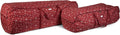 Covermates Keepsakes Garland Duffle Bag - Durable Polyester, Reinforced Handles, Fits up to 25 Foot Garland Depending on Thickness - Holiday Storage, Red Snowflake