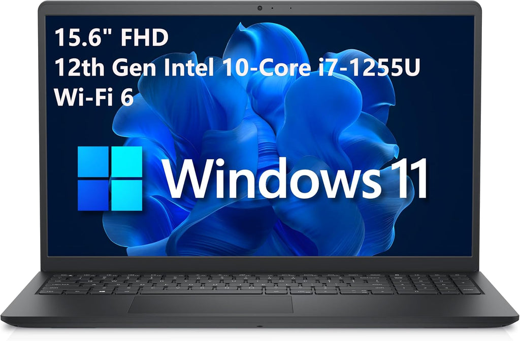 Dell Inspiron 15 3520 15.6' FHD Laptop Computer, 12th Gen Intel 10-Core i7-1255U up to 4.8GHz, 16GB DDR4 RAM, 1TB PCIe SSD, 802.11AC WiFi, Bluetooth, Carbon Black, Windows 11 Home, Tichang
