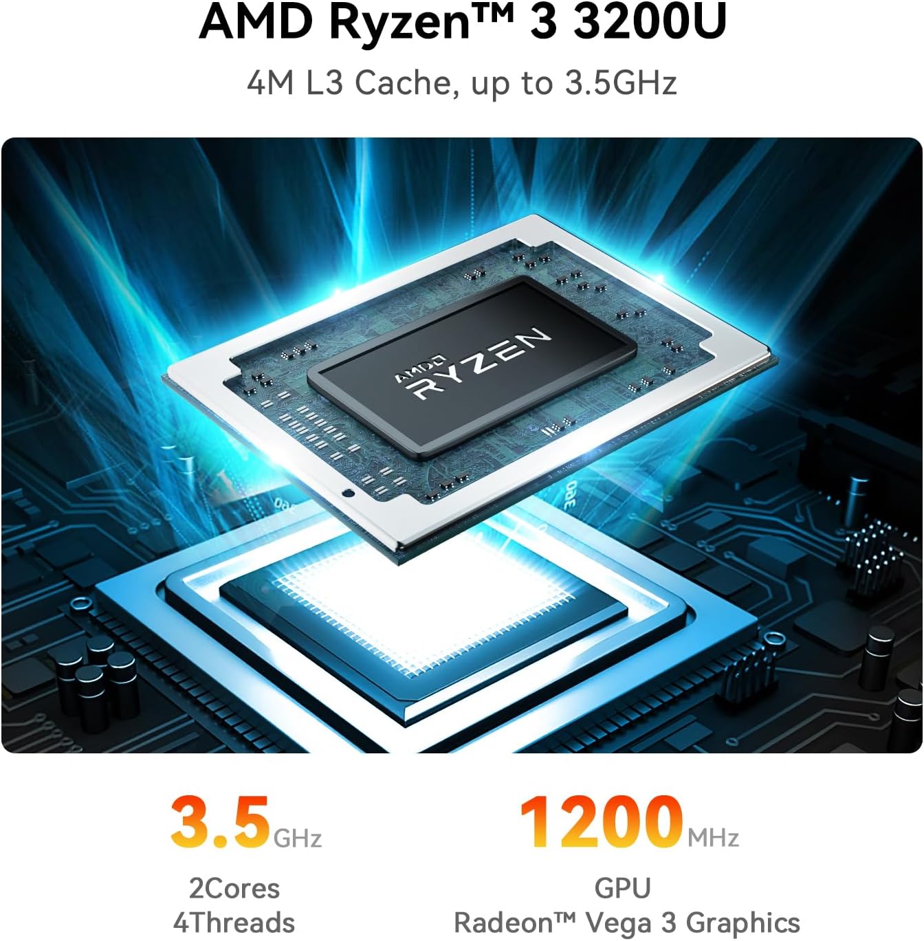 Beelink SER3 Mini PC W11 Pro, AMD Ryzen 3 3200U(2C/4T up to 3.5 GHz),16GB DDR4 500GB NVME SSD Graphics 3 core 1200 MHz WiFi 5/BT5.0 Dual Display Mini PC Computer