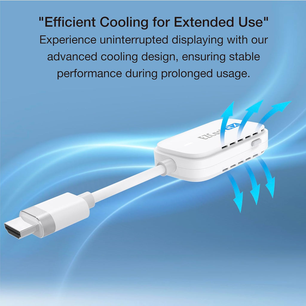 EZCast Wireless HDMI Transmitter & Receiver, 1080P 60Hz, Screen Mirroring and Extending for Laptop/PC/Tablet, 30m Range