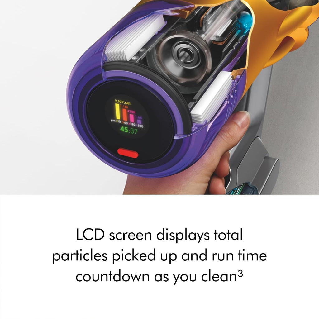 Dyson V12 Detect Slim Cordless Vacuum Cleaner,Yellow/Iron (Renewed), Large