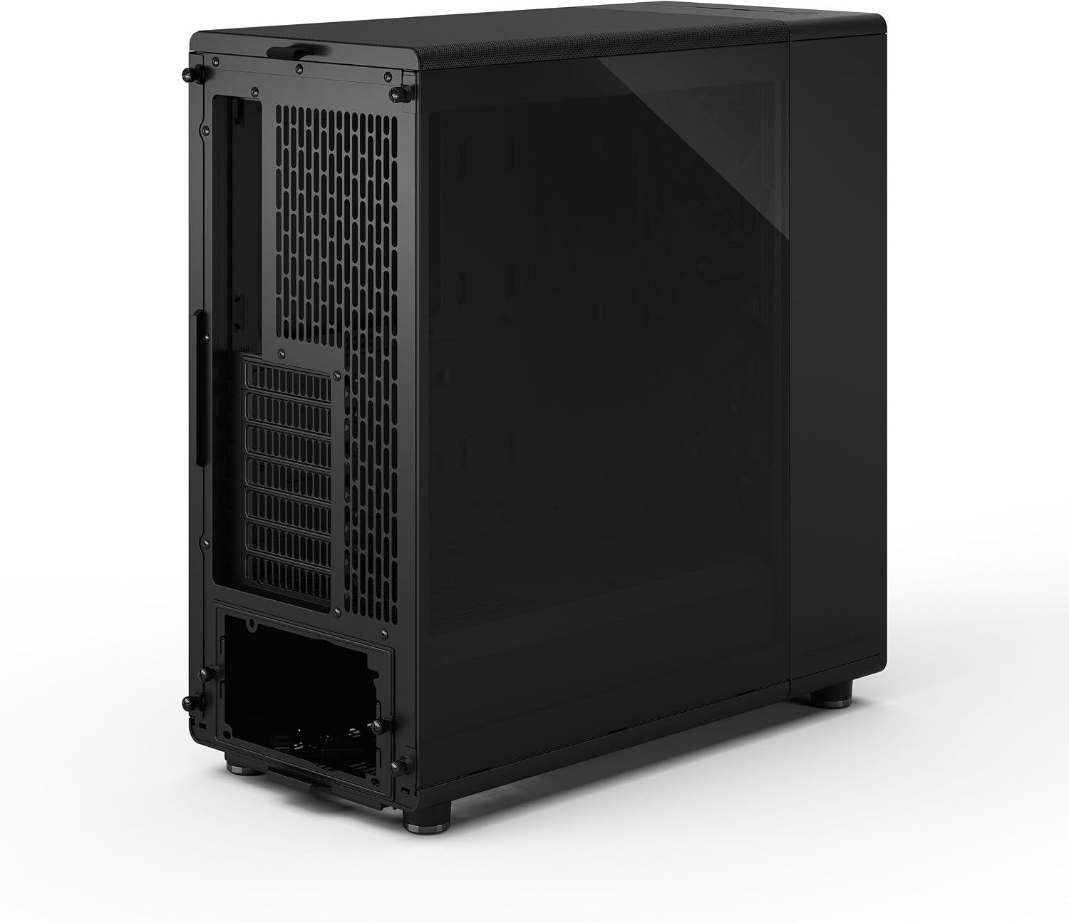 Fractal Design North Momentum Black - Glass Side Panel - Genuine Blackened Oak Wood Front - High Airflow PC Gaming Case - Three Powerful 120mm Momentum Fans Included - ATX Support