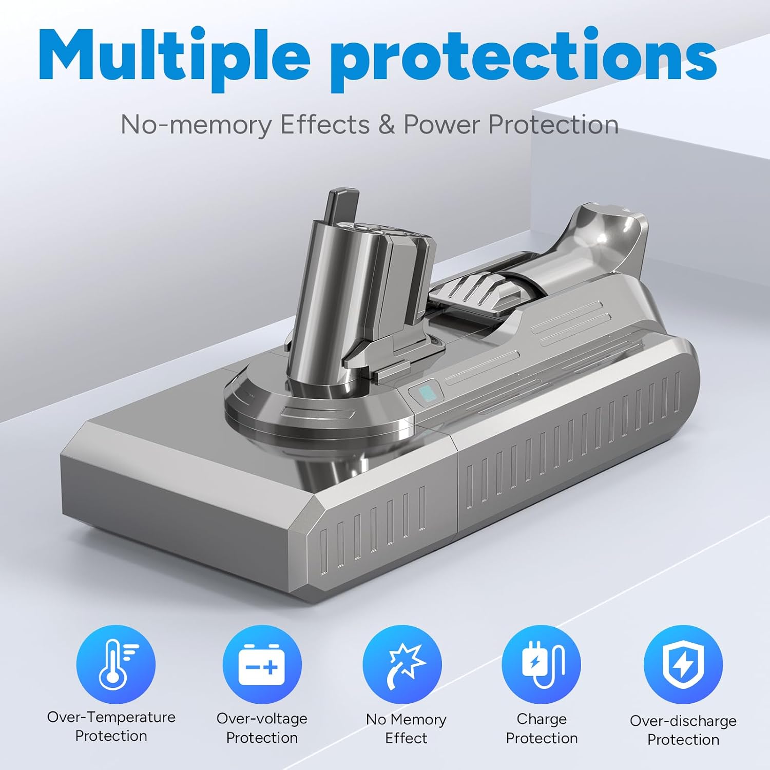Upgraded 9000mAh V-11 V-15 Click in Battery Compatible with Dyson 25.2V, Compatible for Click-in Installation for Extra/Absolute/Animal/Torque/Drive/Outsize V-11 V-15 SV-15 SV-22 970425-01