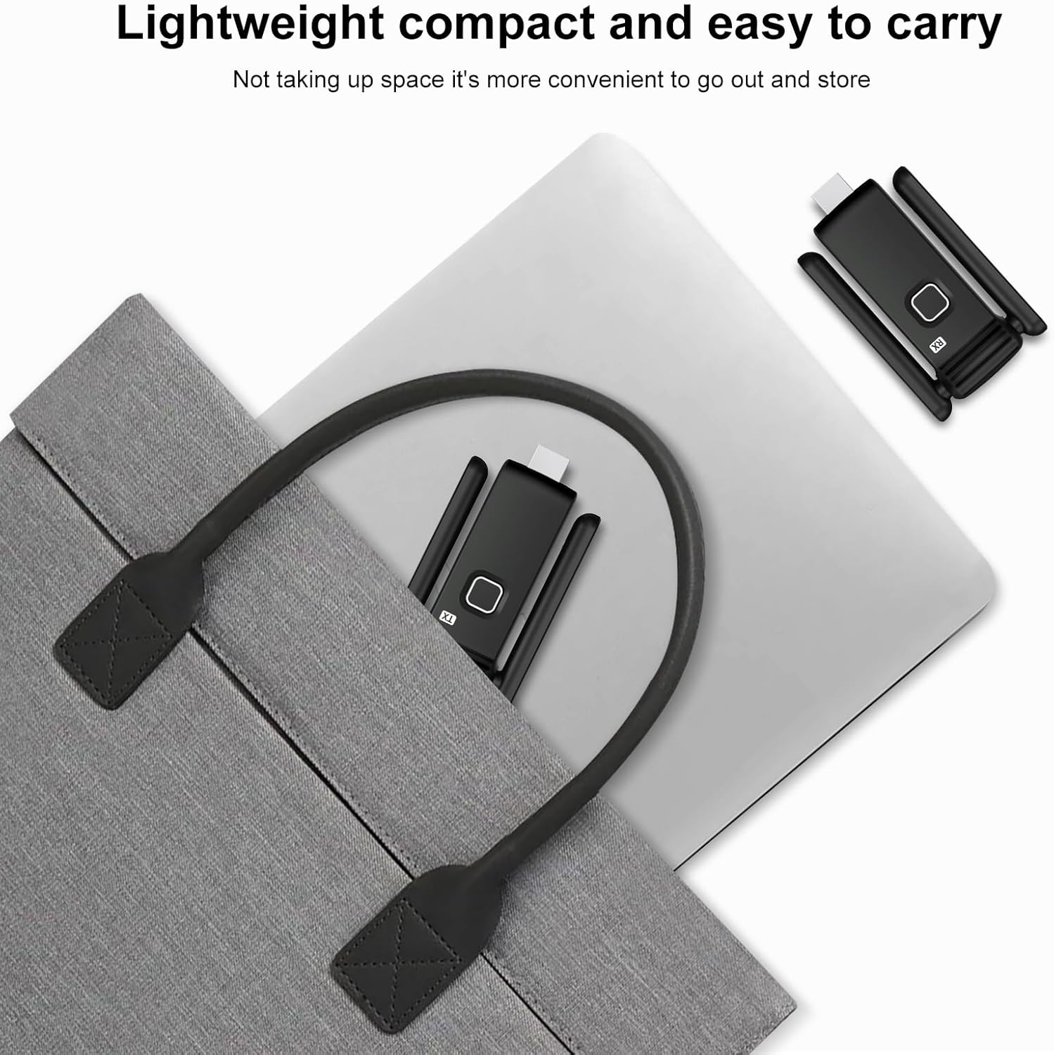 Wireless HDMI Transmitter and Receiver,HDMI Wireless Remote Adapter 165FT/50M,No Hot,Plug and Play,2.4/5GH for 1080P Wirelessly Streaming Video from Laptop,Cable Box,Camera,PC to Monitor/TV/Phone