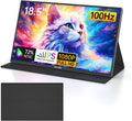 MT-VIKI 18.5 inch Portable Monitor 1080P 100Hz 72% NTSC, Large Portable Screen Stand, FHD IPS Screen HDR Gaming Display, Travel Second Monitor for Mac PC Xbox PS4/5