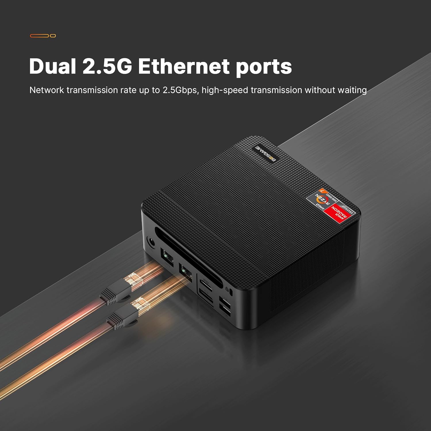 BOSGAME P4 Mini PC with AMD Ryzen 7 5825U (Up to 4.3GHz) | 32GB DDR4 RAM | 1TB NVMe SSD | Dual 2.5G Ethernet | WiFi 6 & Bluetooth 5.2 | Triple 4K Display Support | Ultra-Fast Mini Desktop Computer
