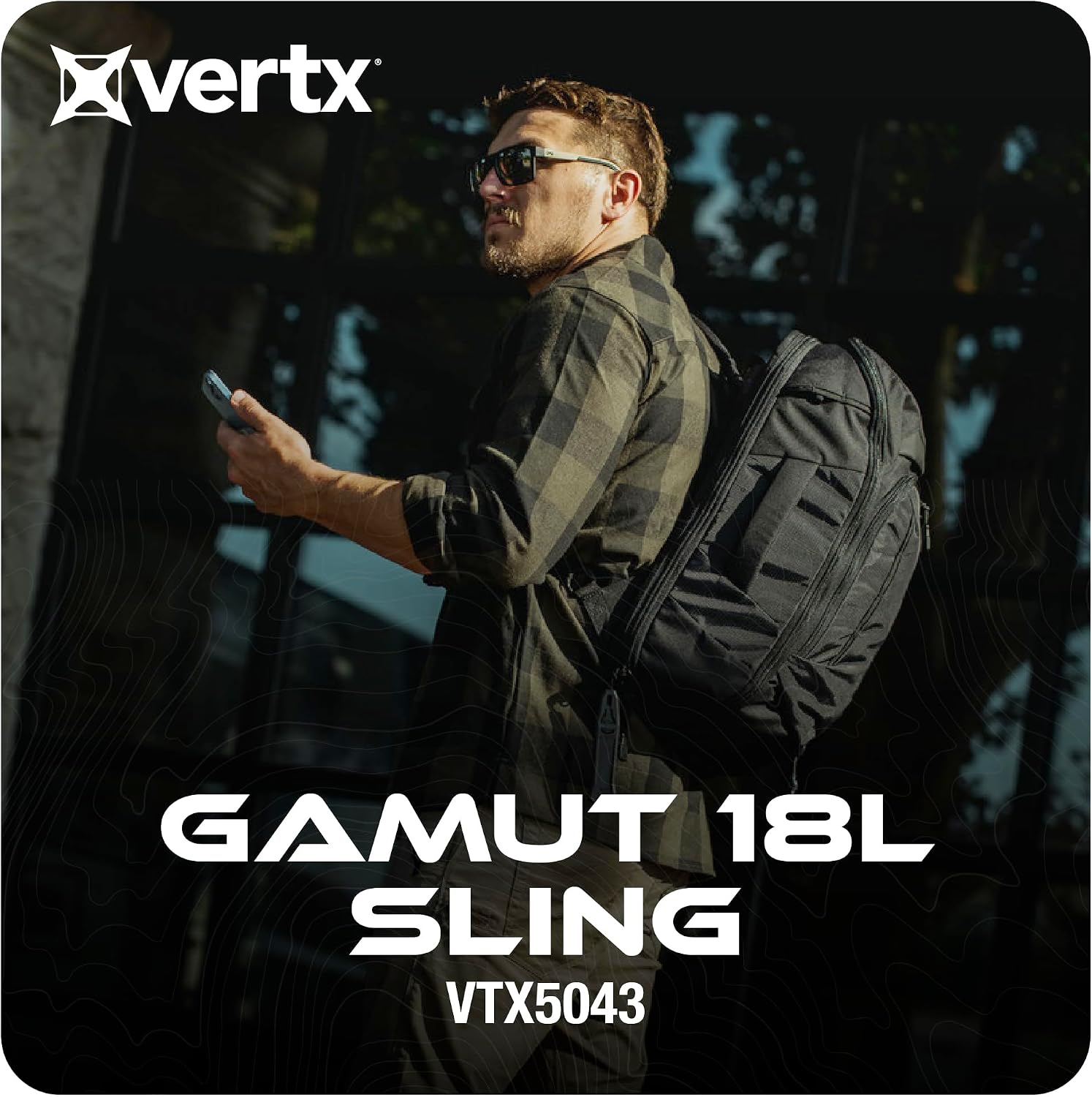 Vertx Gamut 18L Sling Backpack – Versatile, Durable Design with Ample Storage, Ideal for Everyday Use & Outdoor Adventures, Evergreen - One Size